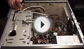 Чистка персонального компьютера от пыли.